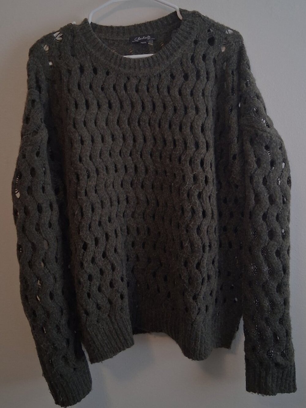 Charlie B Sweater Open Knit Sweater